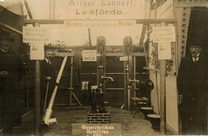 Gewerbeschau 1925 Präsentation Firma Lehnert Gewerbeschau 1925 Firma Lehnert © Samtgemeinde Altes Amt Lemförde